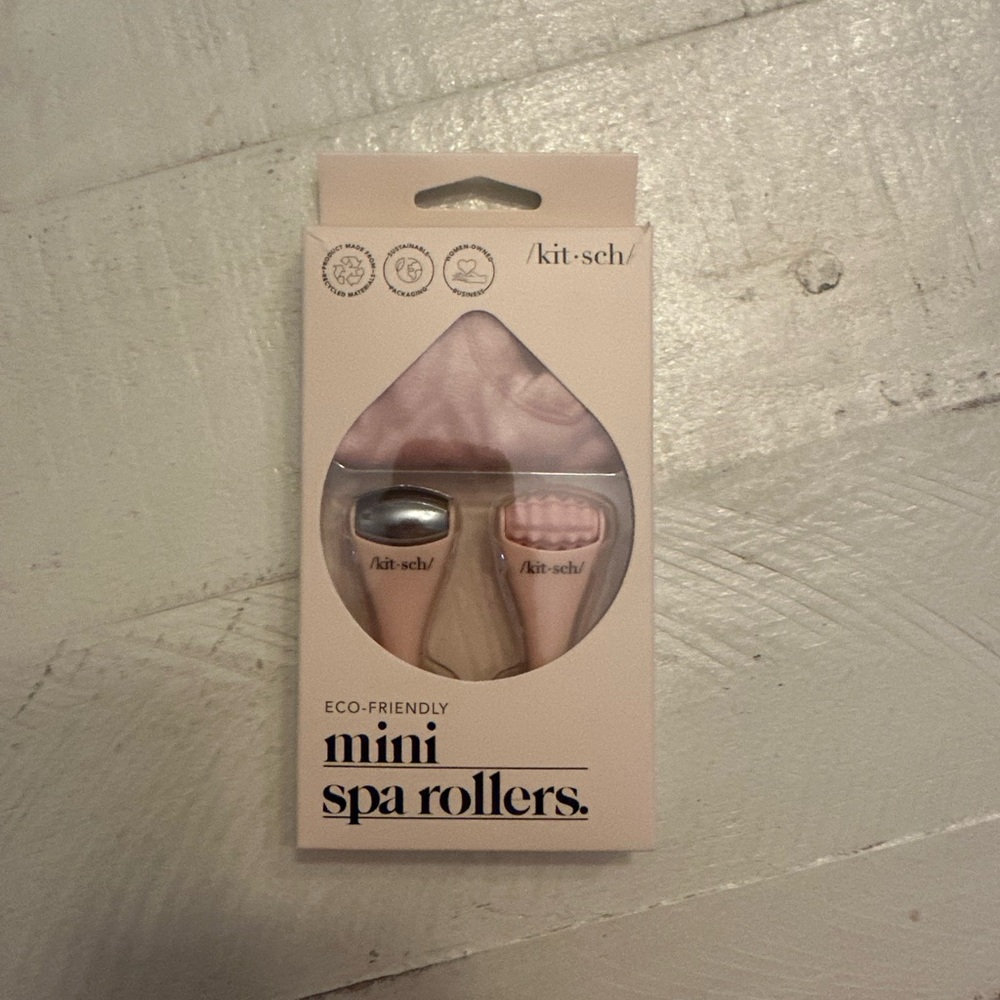 Kitsch Pink Mini Spa Rollers 2 pc Set - Picture 2 of 3